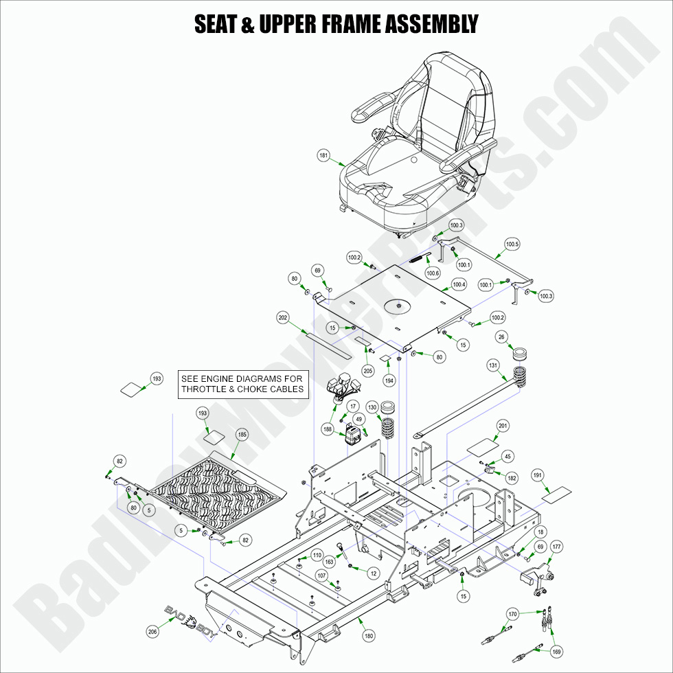 2022 Maverick - Seat & Upper Frame Assembly
